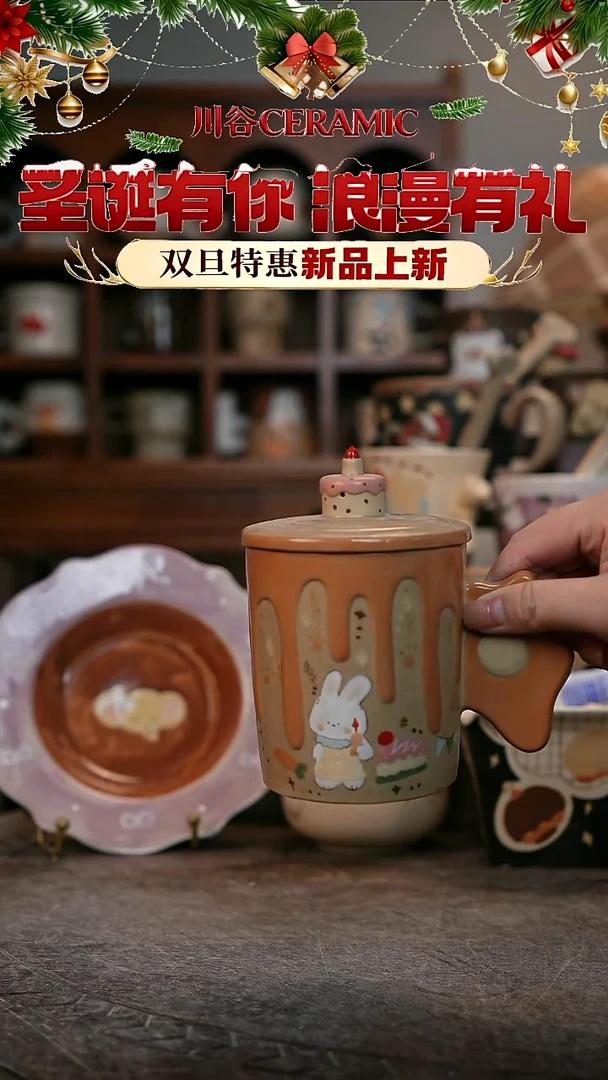 可爱川谷原创陶瓷12.25直播正品