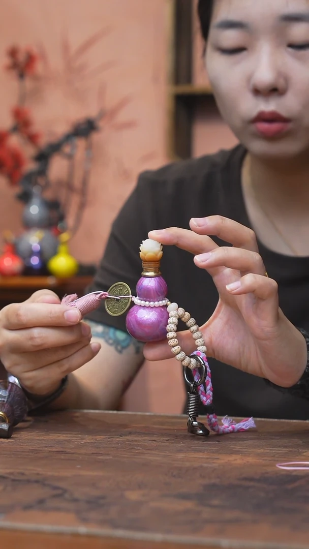 皮****丘796缘梦漆艺工艺葫芦-星月