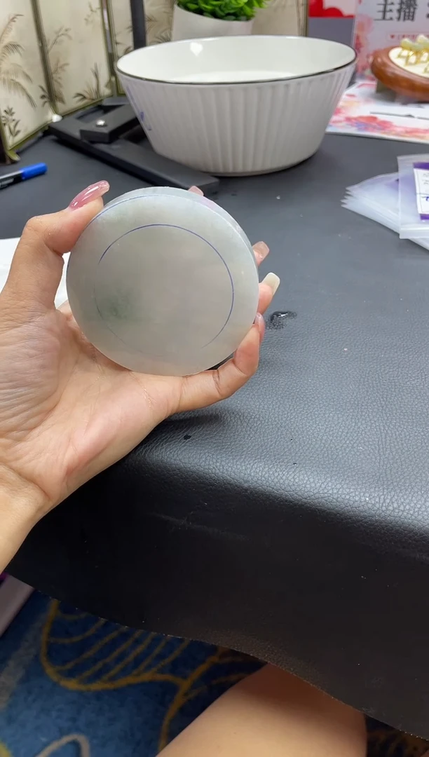 未镶嵌手镯定制翡翠寒*正圈AJC49SZDZS