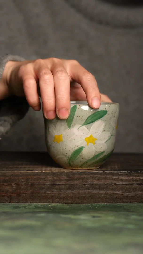 【闪购商品】杯青诗手工手绘瓷器