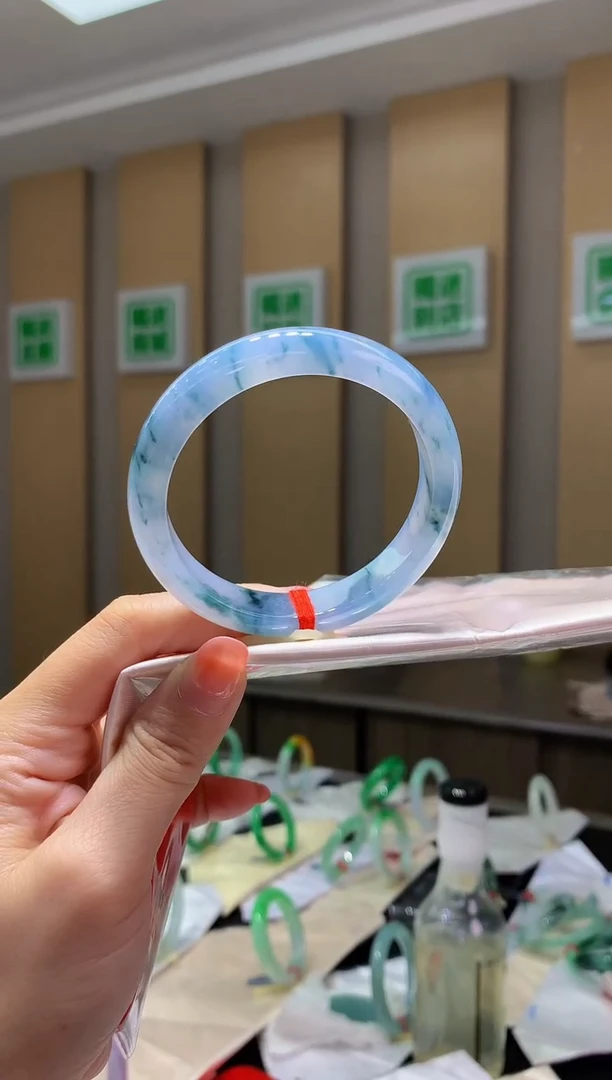 未镶嵌手镯翡翠-Q33 圈口54.3 全款10万 定金2万