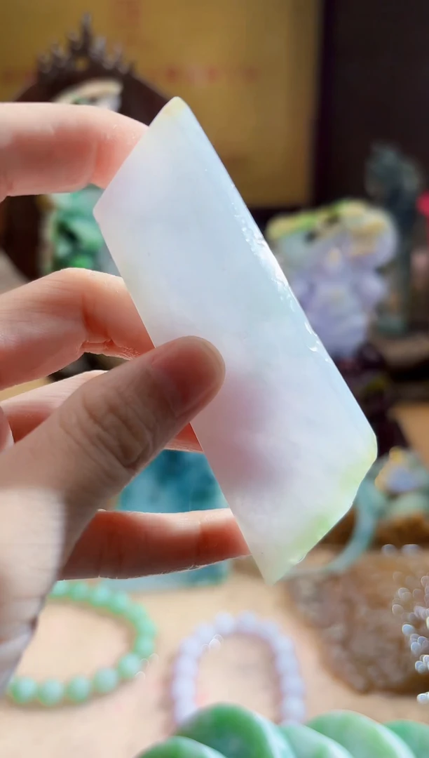 未镶嵌挂件翡翠A货柠优5852
