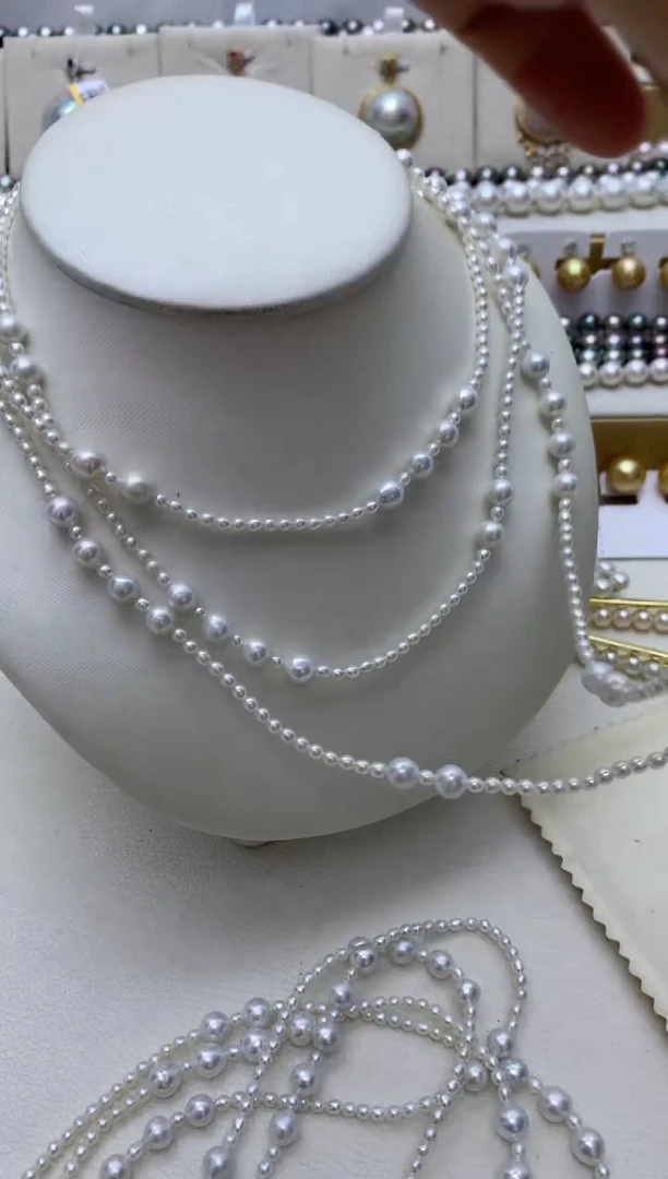 项链未镶嵌淡水珍珠w4 多样性发其一