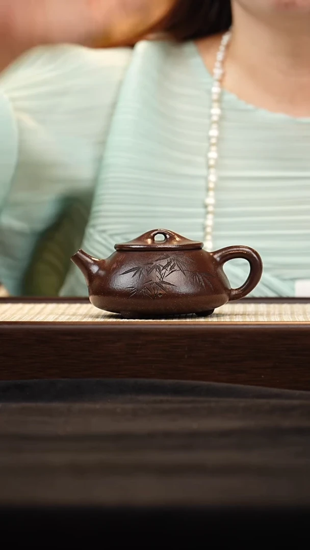 茶壶紫砂J0520025828满瓢 紫泥
