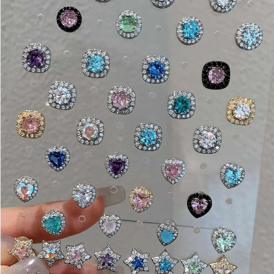 钛钢耳饰 RINGRING商店钛钢耳钉高级感耳骨钉爆闪耳蜗钉独特耳饰