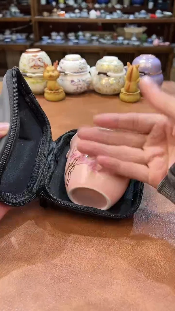 真的很便宜会开片的旅行茶具