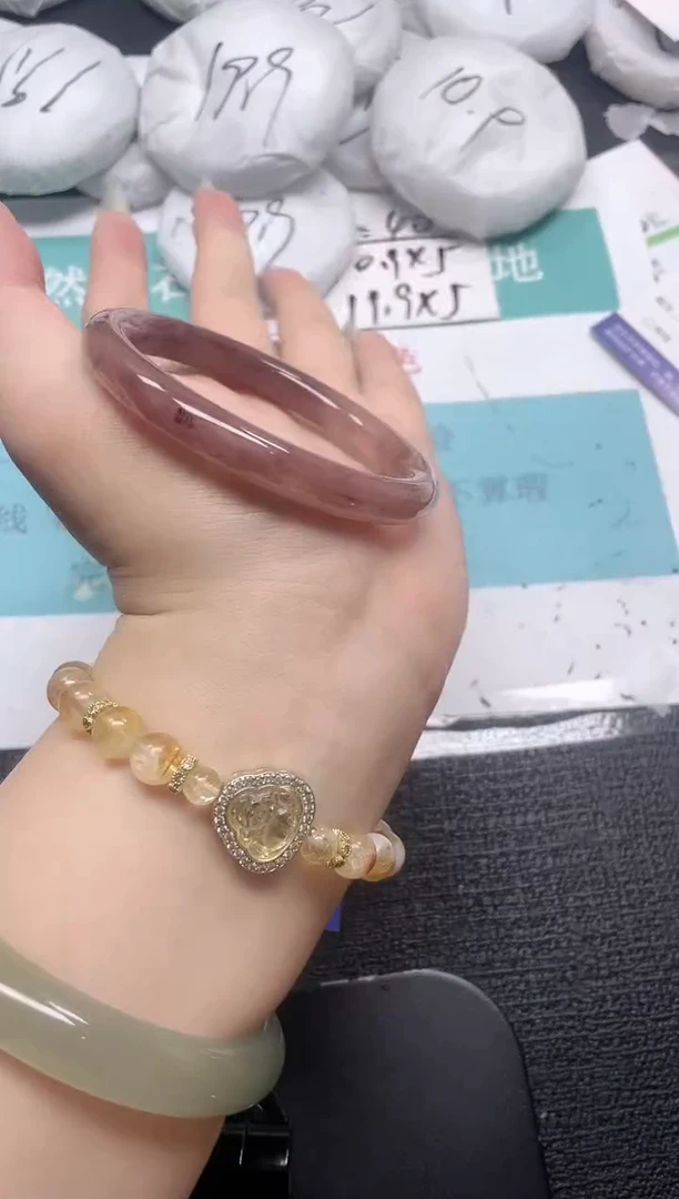 未镶嵌手镯石英质玉49-57