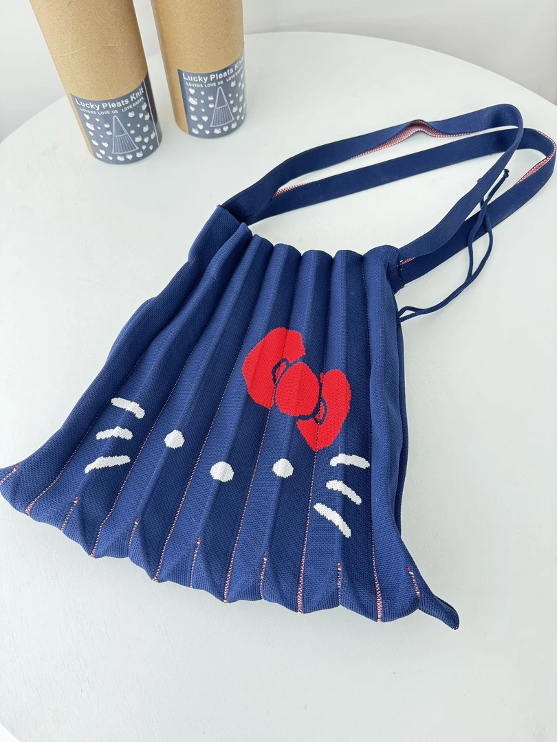 联名款百褶kitty猫手提包