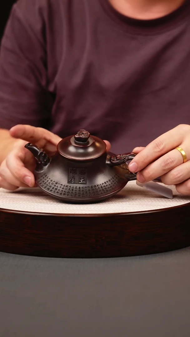 茶壶紫砂古红泥滕王阁云炉