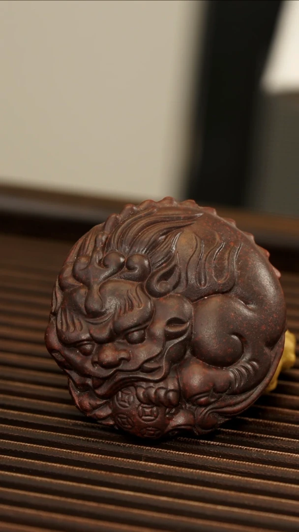 茶壶紫砂9.9包邮紫泥小狮子盖置