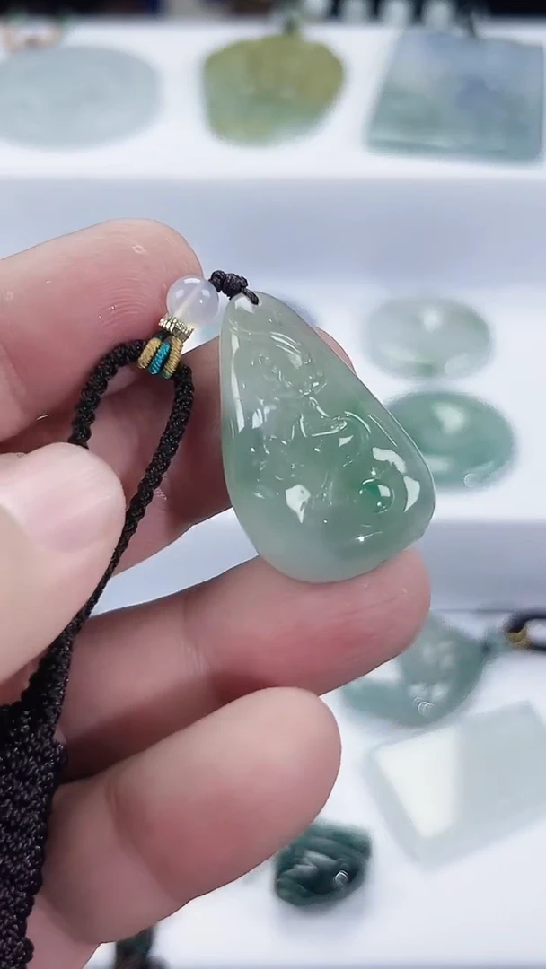 颈饰未镶嵌翡翠天然缅甸A货翡翠