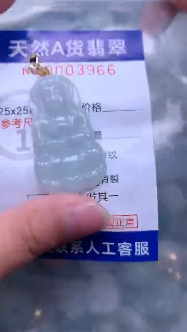 翡翠未镶嵌吊坠(不含链)1