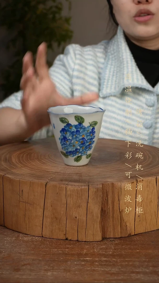 碗瓷景德镇手工手绘高温瓷釉下彩