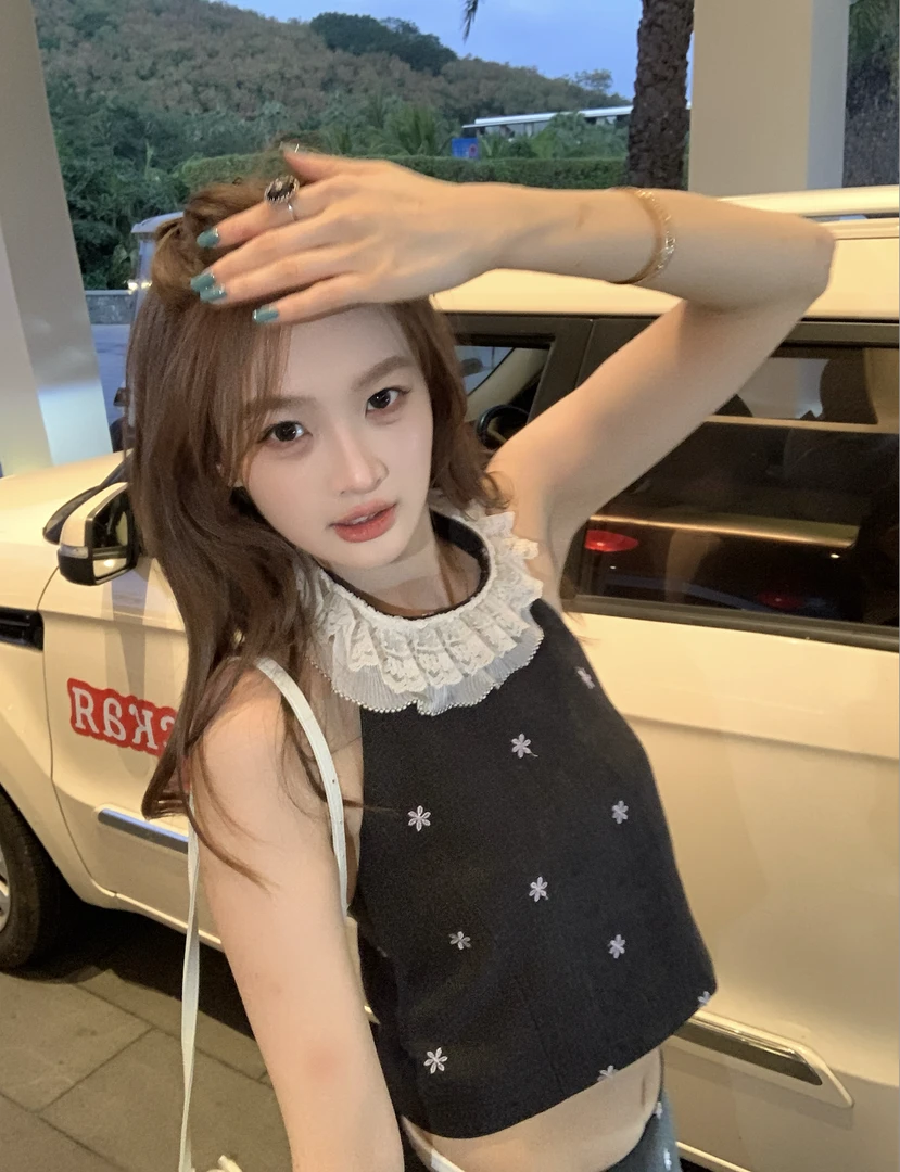 SSYDFER【赛勒斯的爱】内搭小香风复古气质长袖洋气短款高腰法式