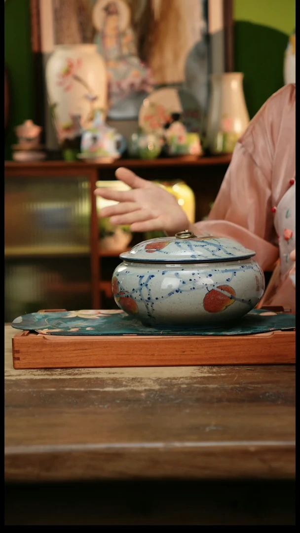 瓷片景德镇纯手工釉下彩精品茶具水杯