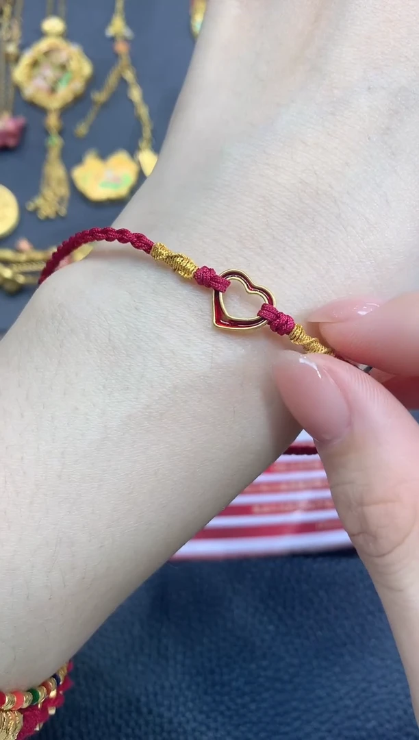 手链定制足金A5多样性发货一件