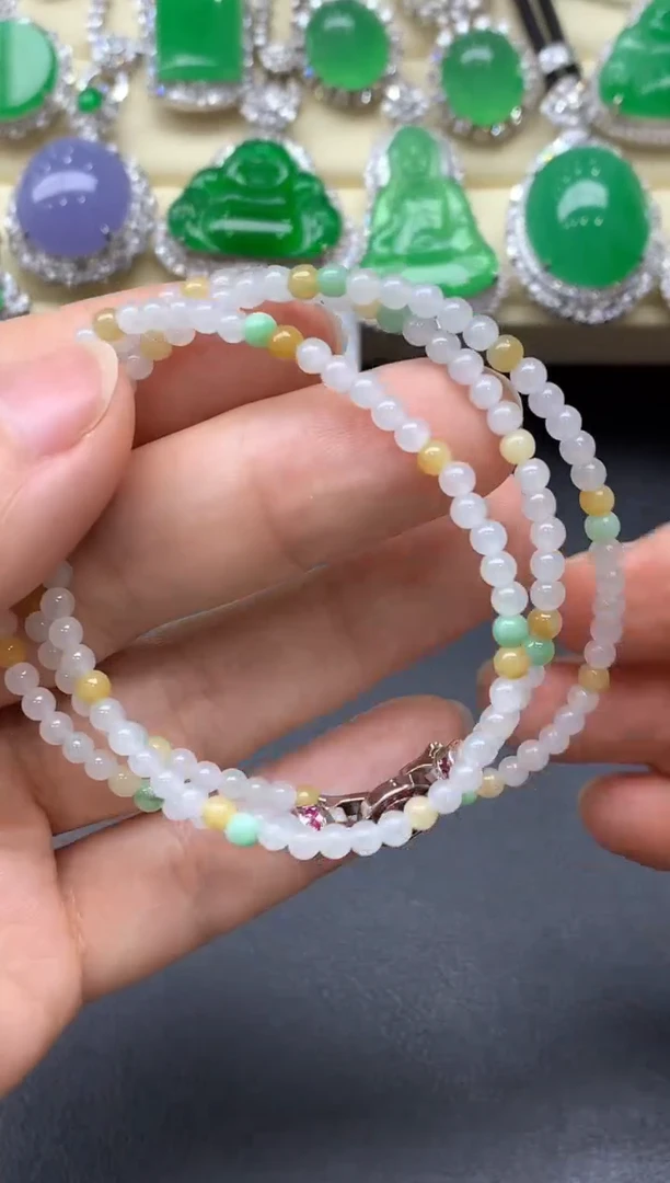 颈饰未镶嵌翡翠12-中国好珍宝