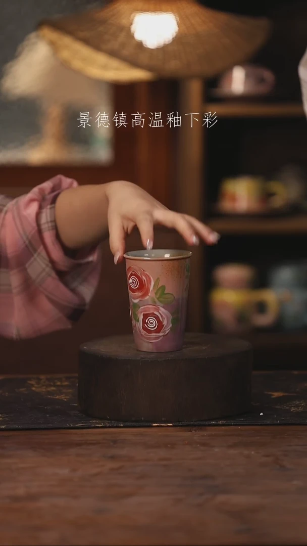 陶瓷景德镇高温釉下手绘陶瓷