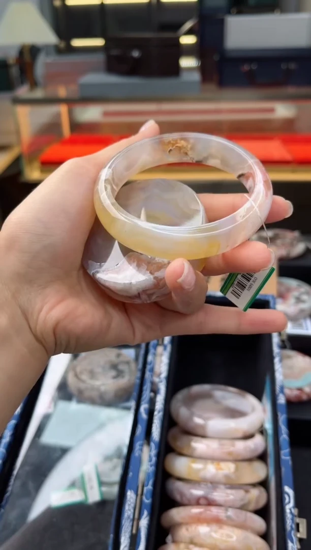 石英质玉手镯未镶嵌64圈口（赠送镯心）3889360