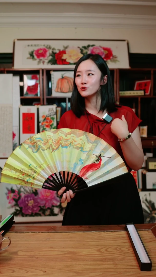 书法悟空~折扇~带礼盒~