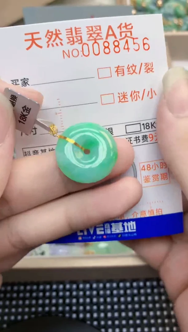翡翠未镶嵌吊坠(不含链)1