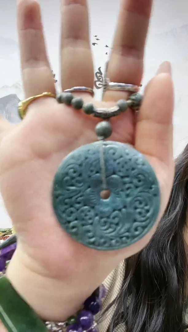 颈饰未镶嵌和田玉平安扣挂件