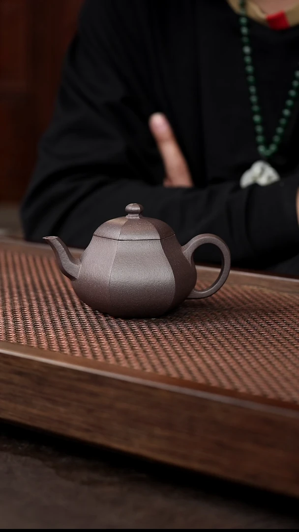茶壶紫砂天青六方矮梨
