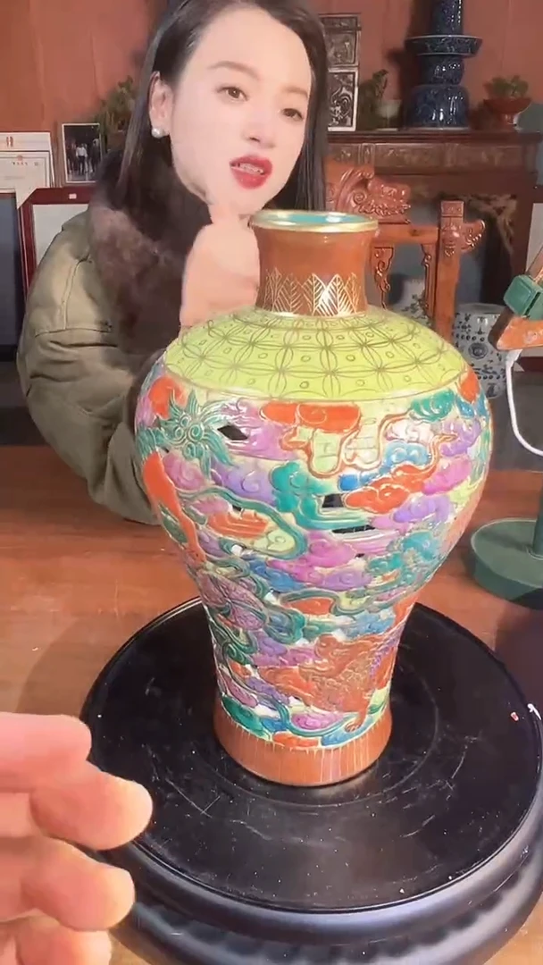 摆件陶陶景德镇陶瓷青花摆件43