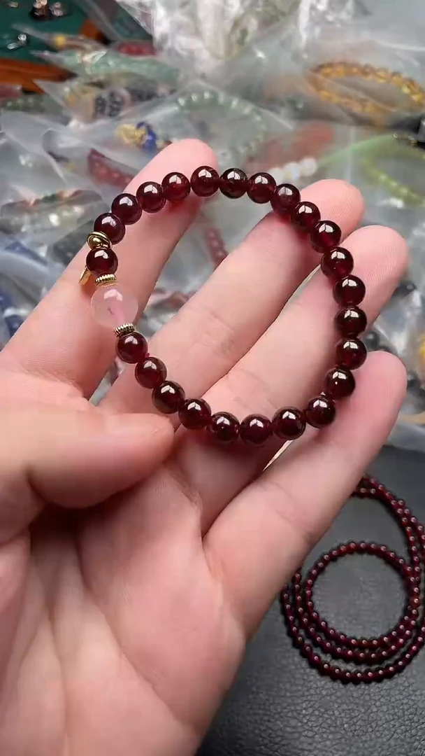 未镶嵌手链石榴石多样性发货拍一发一