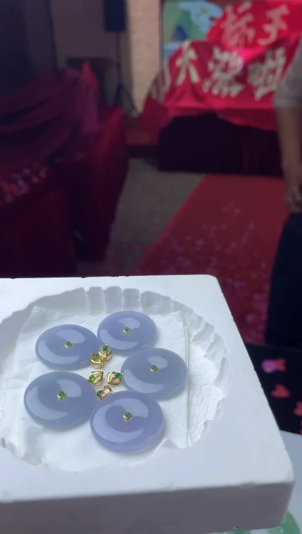 【石头说】严选-天然A货翡翠-平安扣-多样性发一件-2010111B