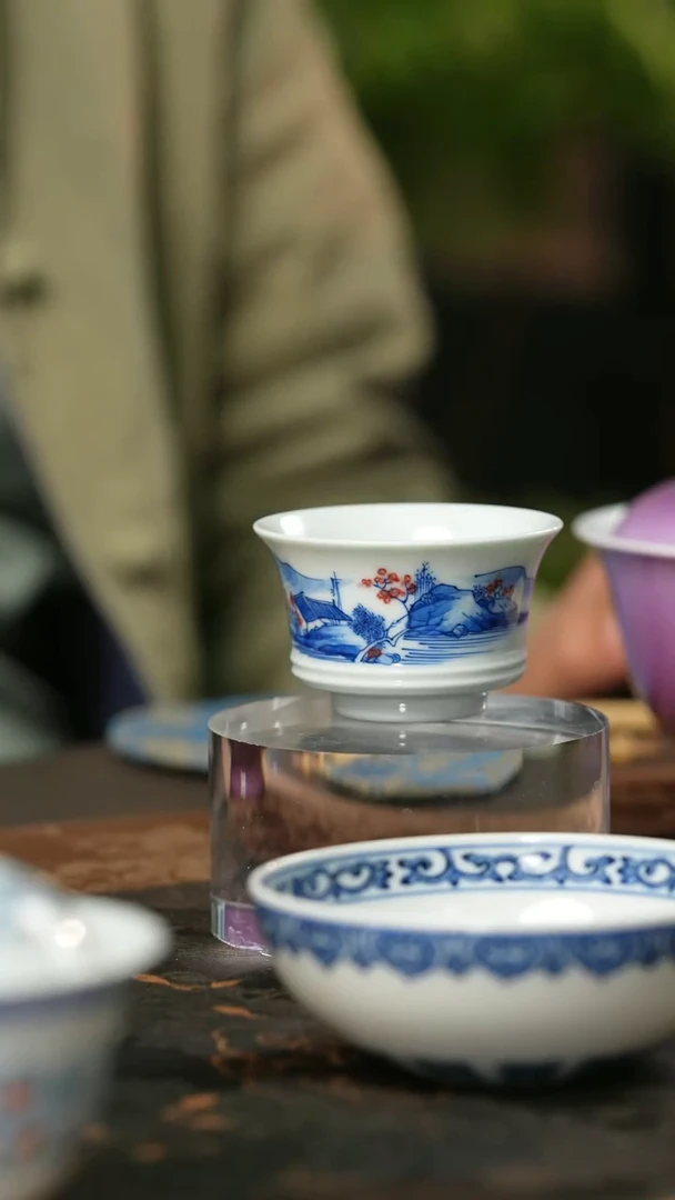 景德镇嘉墨陶瓷山杯单杯