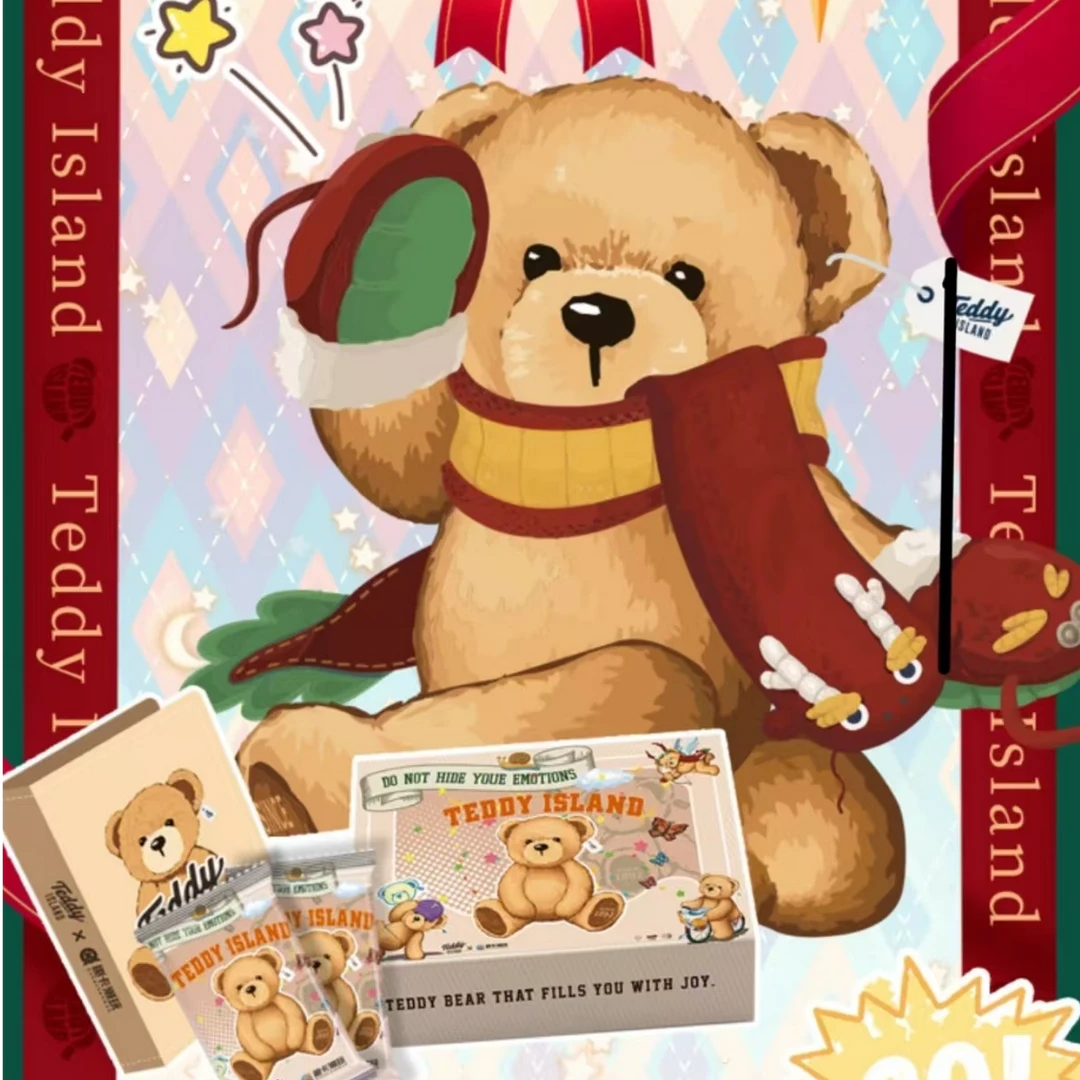 【推推】正版授权趣卡Teddy Bear《环游世界泰迪系列典藏卡》默认代拆