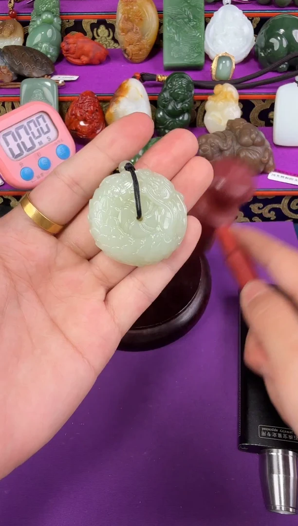 吊坠(不含链)未镶嵌和田玉通*员1