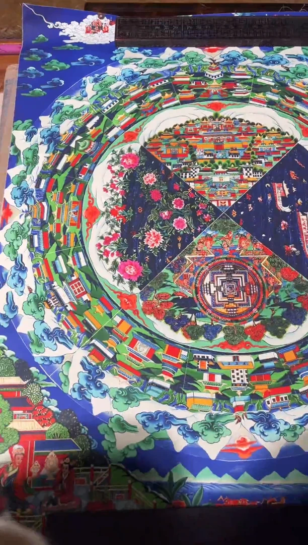 卷轴画秀凯唐卡tk16