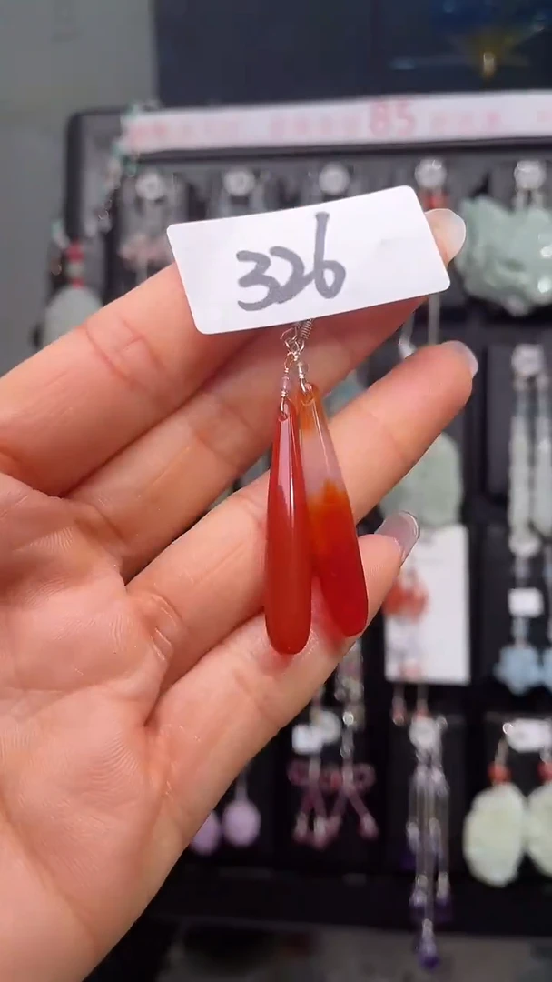 未镶嵌耳饰玛瑙/玉髓喜欢拍