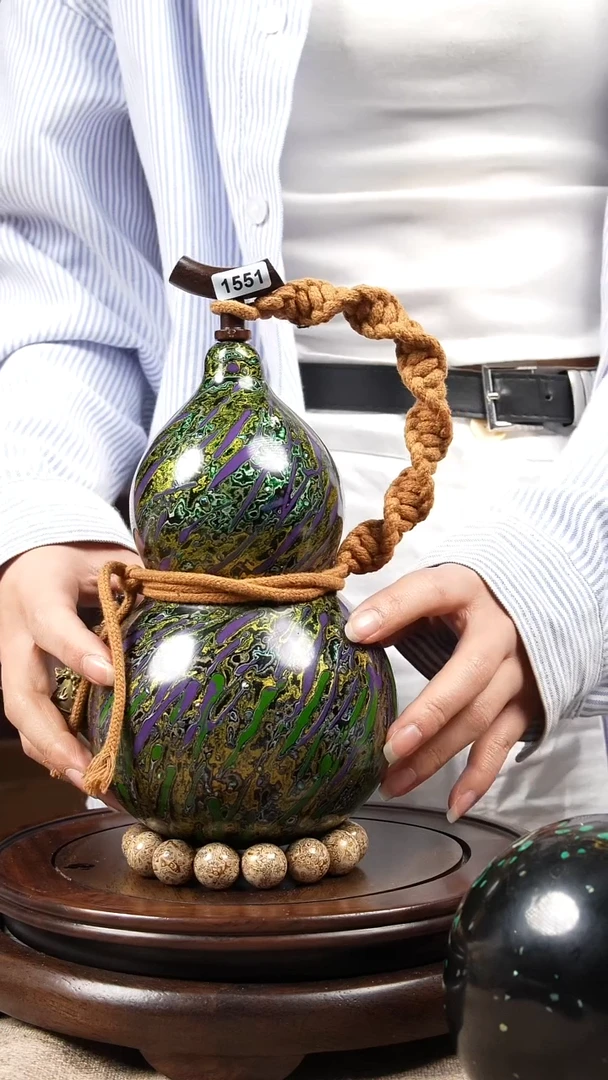 【闪购商品】1551大漆酒葫芦一物一拍【500ml】