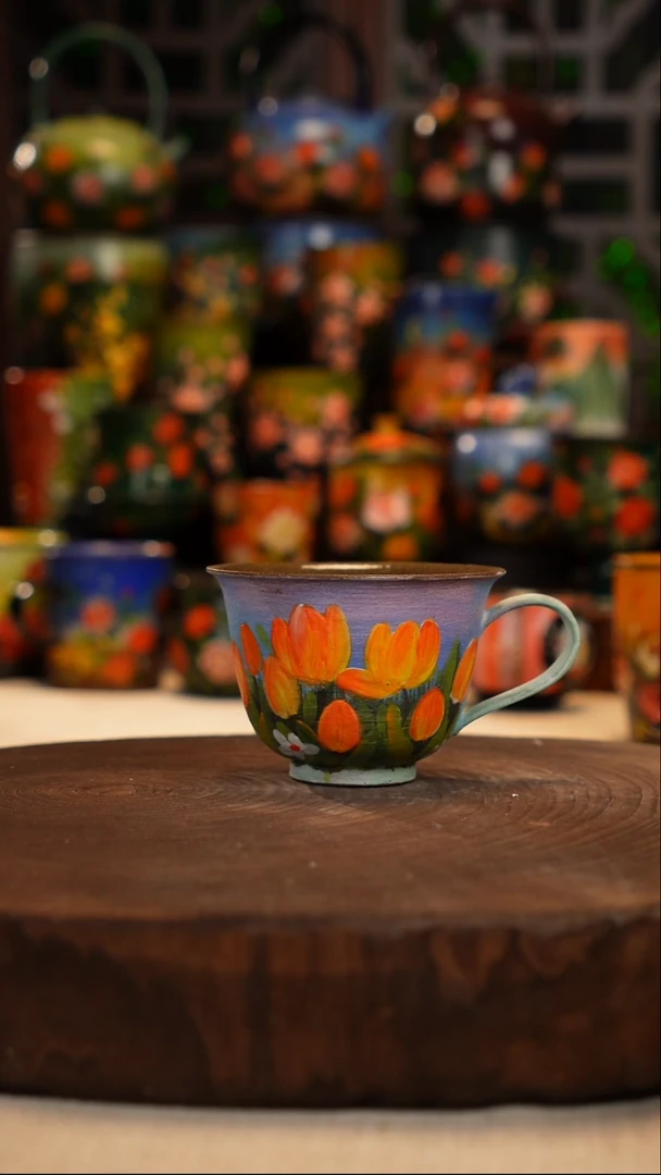 油画   釉下彩   杯子