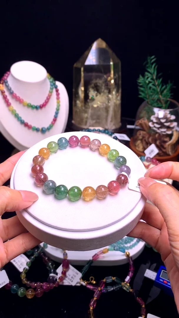 手链未镶嵌碧玺【梦源珠宝】天然碧玺单圈手链