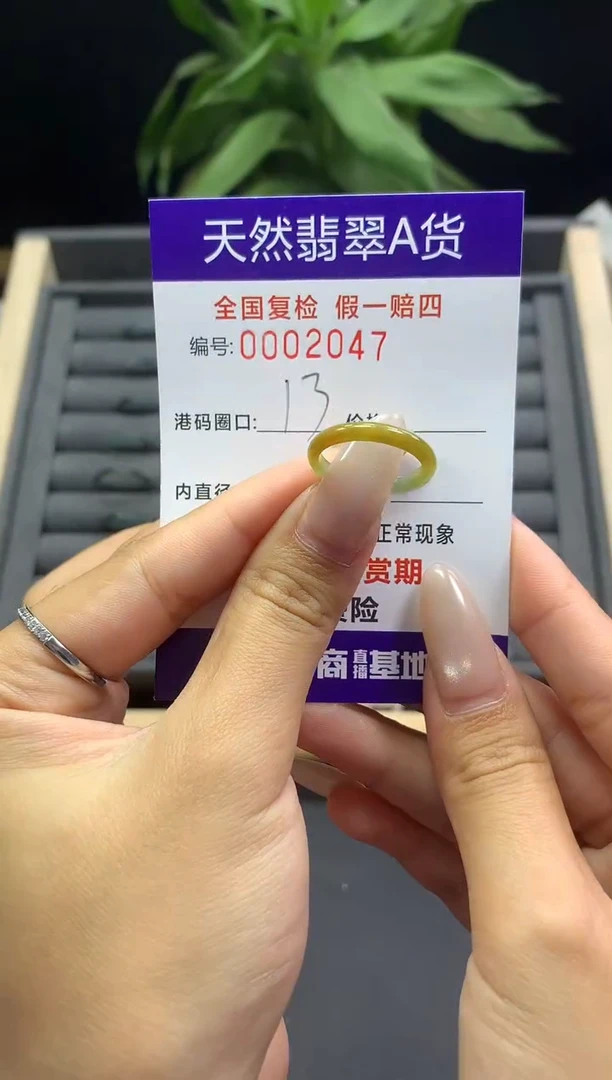 未镶嵌戒指翡翠天然  2047