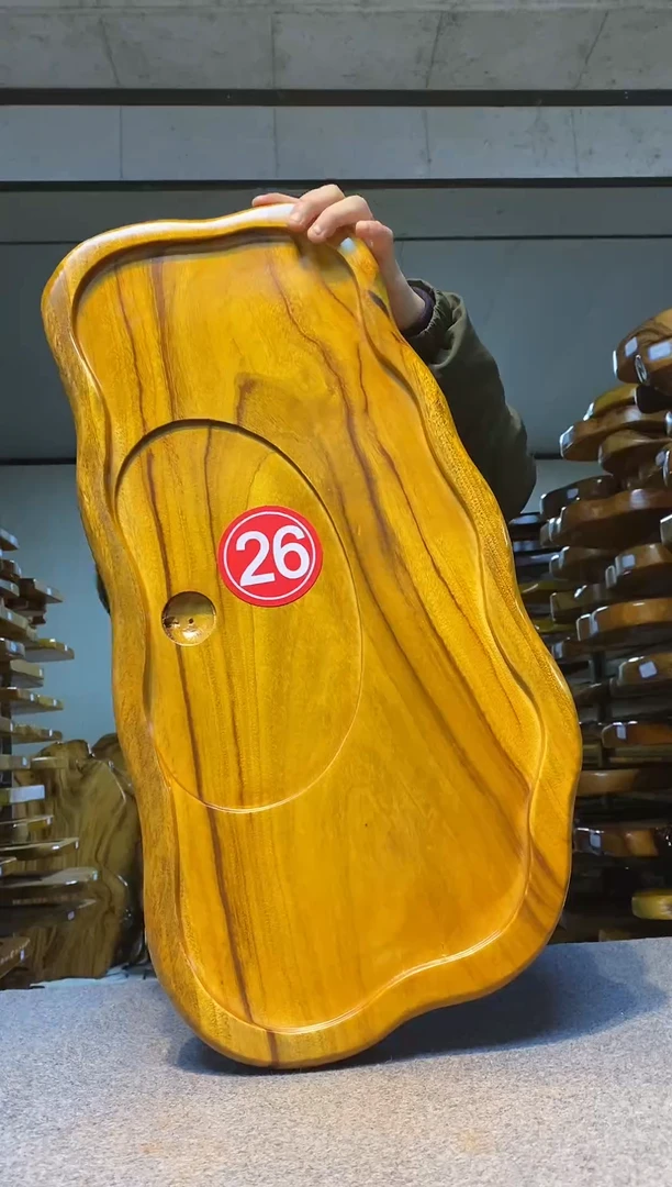 实木原木茶盘 一物一拍(不含配件）