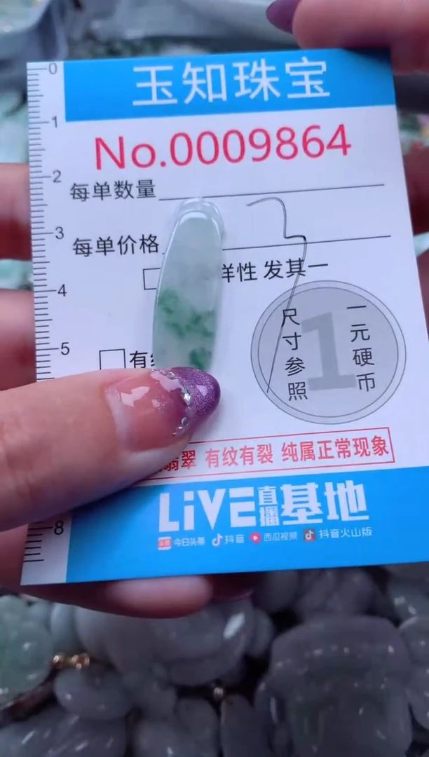 翡翠未镶嵌吊坠(不含链)9864