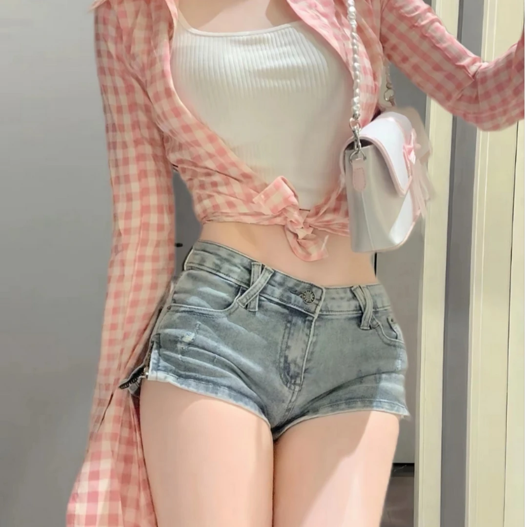 辣妹子牛仔短裤 短裙 2025新款低腰裤新款