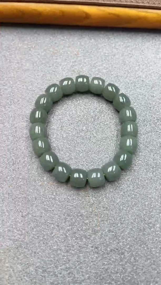 未镶嵌手串和田玉新疆且末蓝12直切