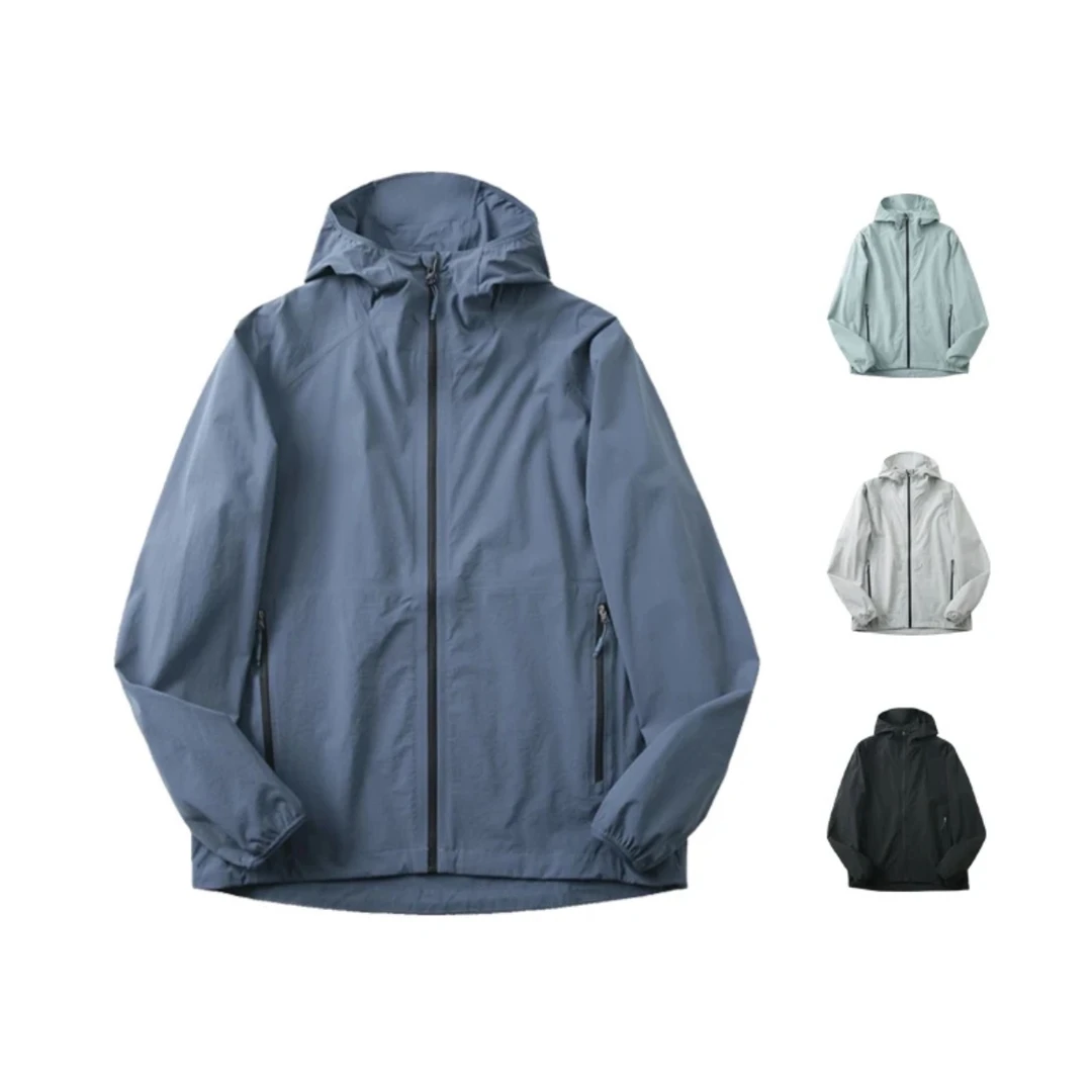 商+【无标】纸式冰纱带帽及无帽全压胶防风防泼水软壳夹克户外运动