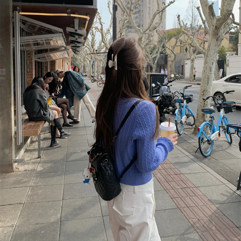 【OPENING自制】实穿纸片人 基础款纽扣针织长袖开衫