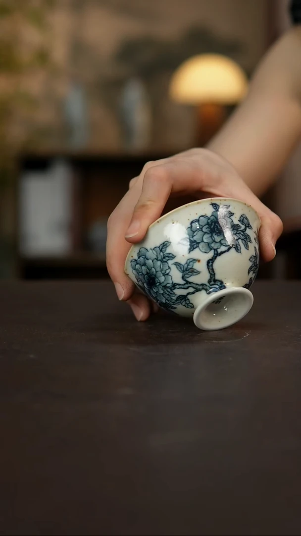 杯景德镇陶瓷杯碗柴烧多人