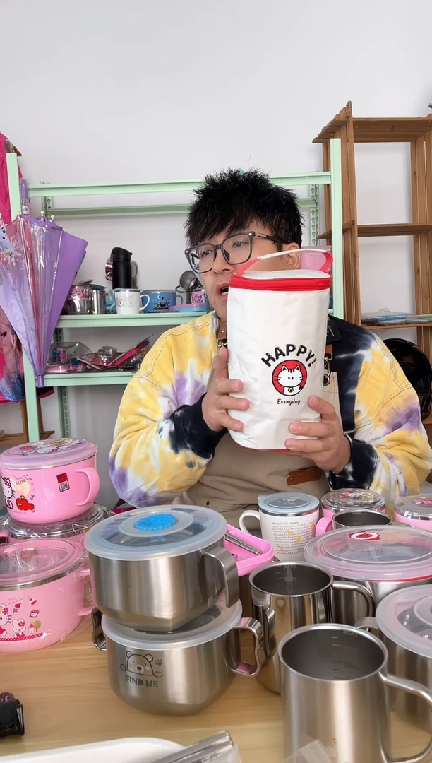 不锈钢保温碗650+450+包