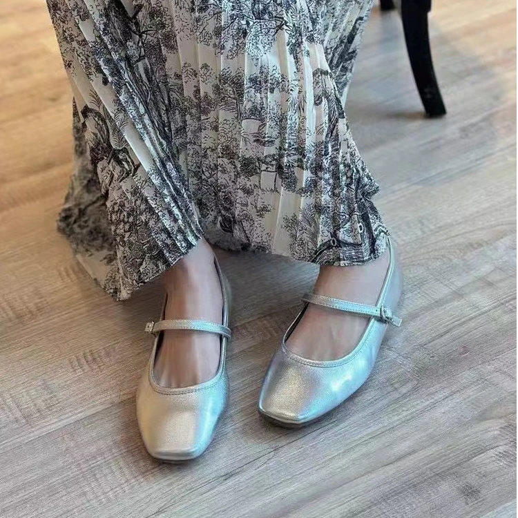 玛丽珍一字带时尚百搭舒适跳舞鞋法式名媛风轻奢氛围感女鞋鞋子