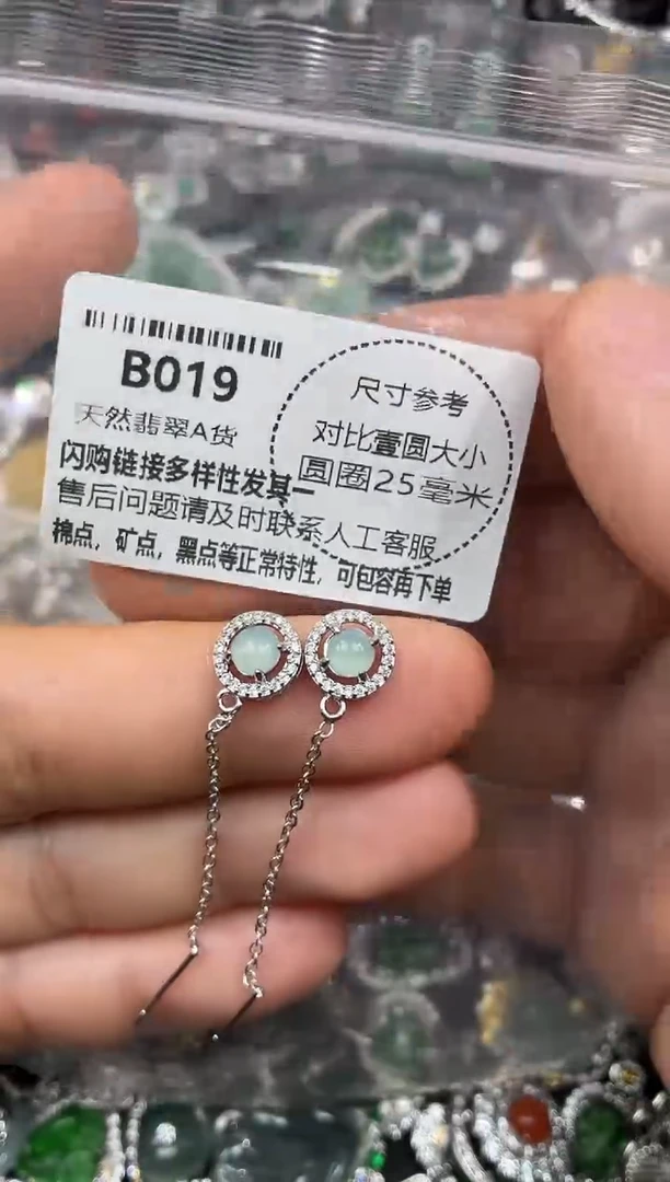 颈饰未镶嵌翡翠B019耳链