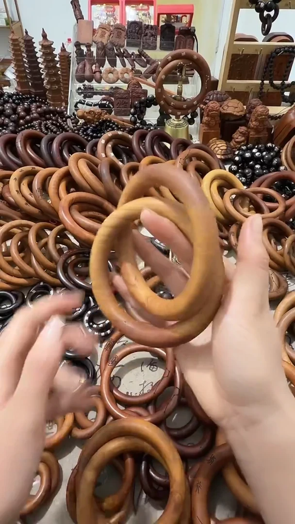 枣木乾坤圈一物一拍桃木微瑕75